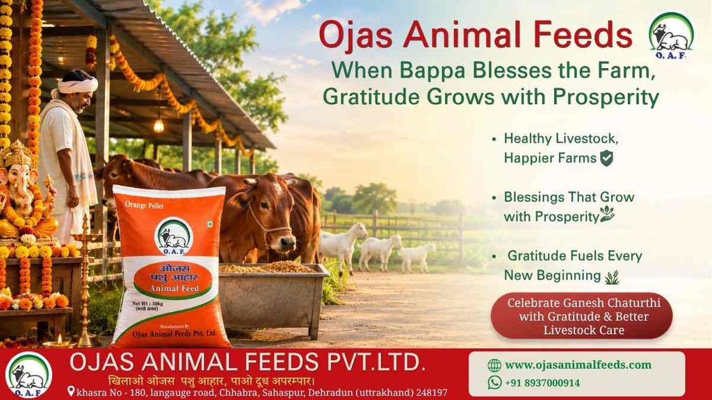 When Bappa Visits, Let Gratitude Fill Every Farm | Ganesh Chaturthi with Ojas Animal Feeds